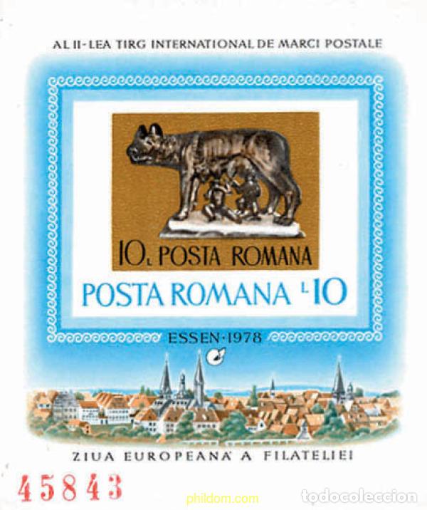 Sellos: 61991 MNH RUMANIA 1978 SALON INTERNACIONAL DE FILATELIA DE ESSEN