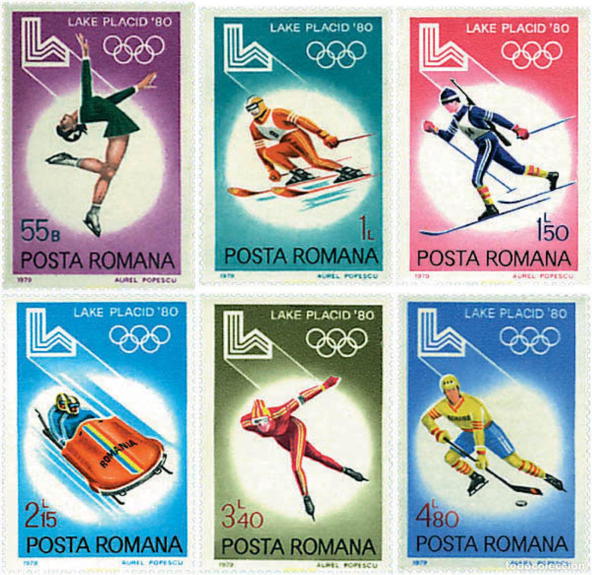 Briefmarken: 71626 MNH RUMANIA 1979 13 JUEGOS OLIMPICOS INVIERNO LAKE PLACID 1980