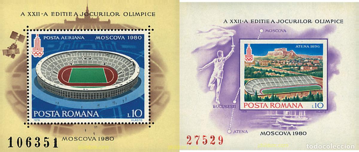 Briefmarken: 61997 MNH RUMANIA 1979 22 JUEGOS OLIMPICOS VERANO MOSCU 1980