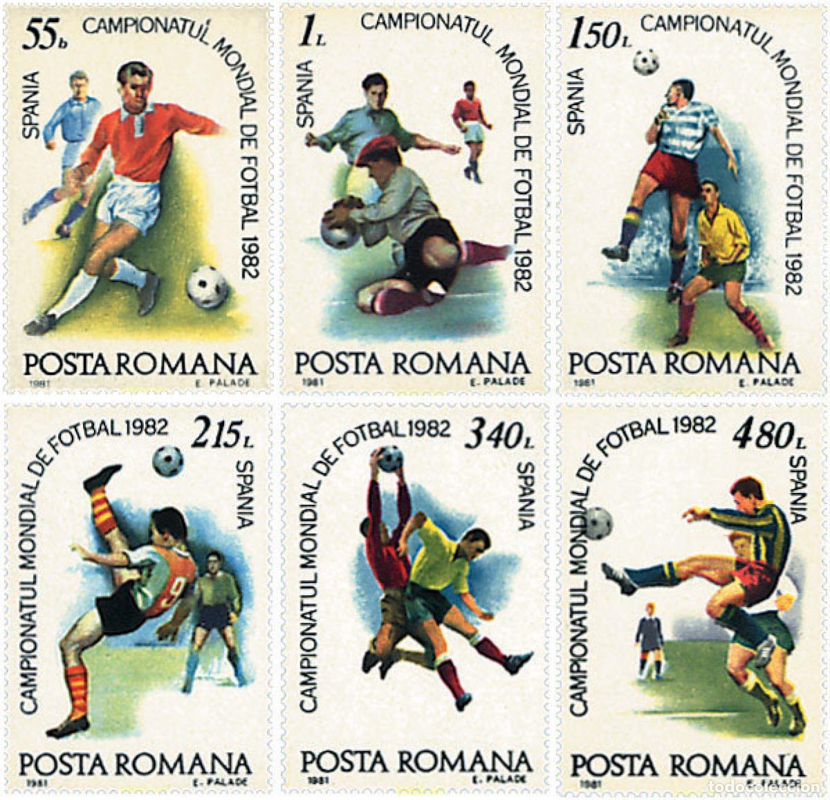 Briefmarken: 62029 MNH RUMANIA 1981 COPA DEL MUNDO DE FUTBOL. ESPA&Ntilde;A-82