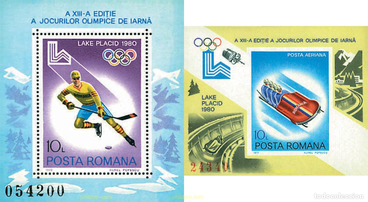 Briefmarken: 234396 MNH RUMANIA 1979 13 JUEGOS OLIMPICOS INVIERNO LAKE PLACID 1980