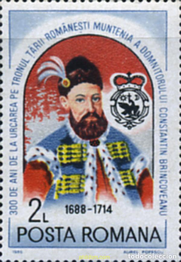 Briefmarken: 62352 MNH RUMANIA 1988 300 ANIVERSARIO DEL ASCENSO AL TRONO DE C. BRICONVEANU