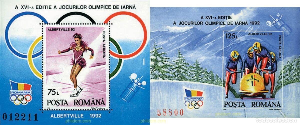 Sellos: 72806 MNH RUMANIA 1992 16 JUEGOS OLIMPICOS INVIERNO ALBERTVILLE 1992