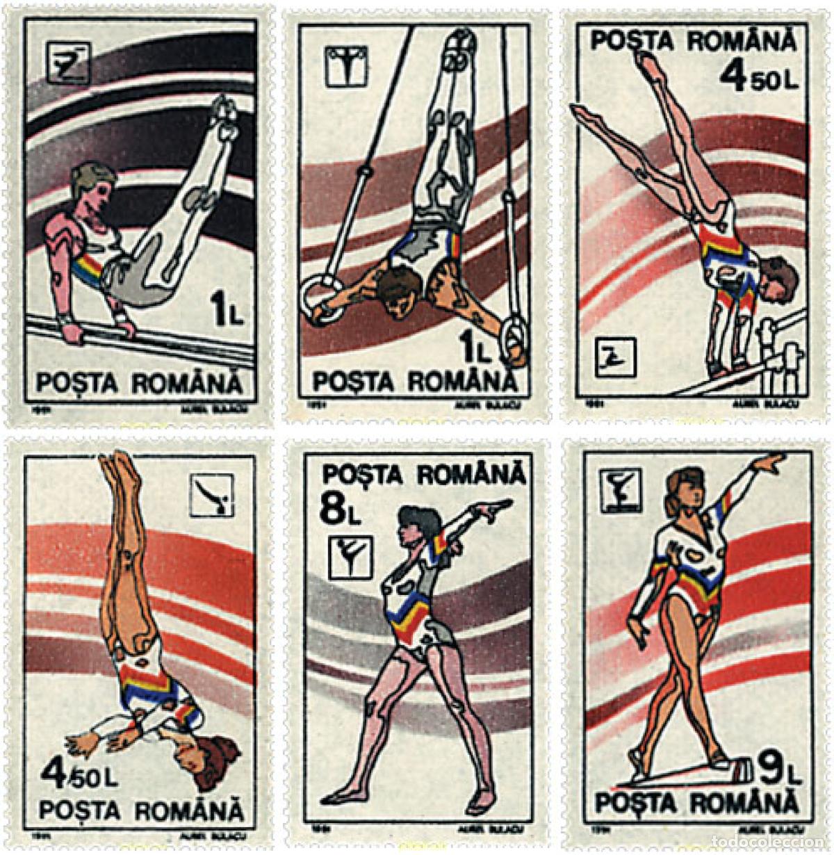 Sellos: 62364 MNH RUMANIA 1991 GIMNASIA