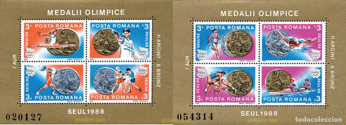 Sellos: 62267 MNH RUMANIA 1988 24 JUEGOS OLIMPICOS VERANO SEUL 1988