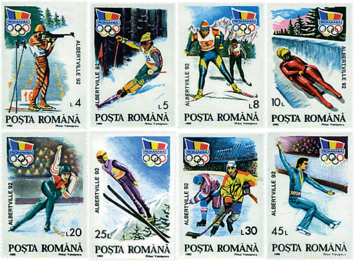 Sellos: 71633 MNH RUMANIA 1992 16 JUEGOS OLIMPICOS INVIERNO ALBERTVILLE 1992