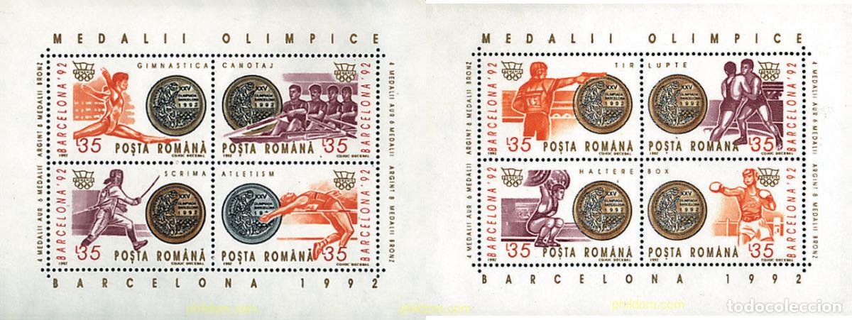 Sellos: 62387 MNH RUMANIA 1992 25 JUEGOS OLIMPICOS VERANO BARCELONA 1992