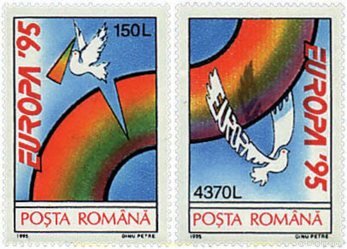 Sellos: 62977 MNH RUMANIA 1995 EUROPA CEPT. PAZ Y LIBERTAD
