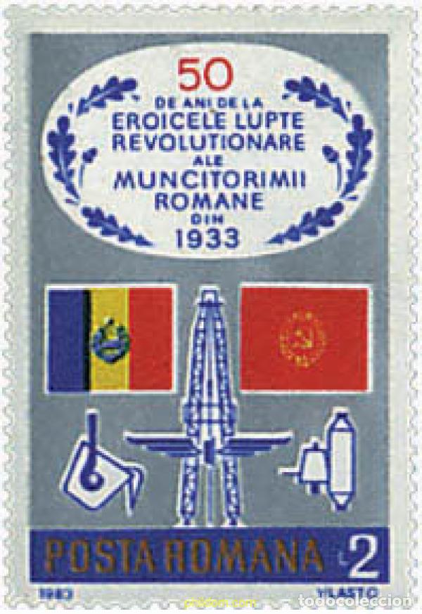 Sellos: 57483 MNH RUMANIA 1983 50 ANIVERSARIO DE LA LUCHA REVOLUCIONARIA DEL PUEBLO RUMANO