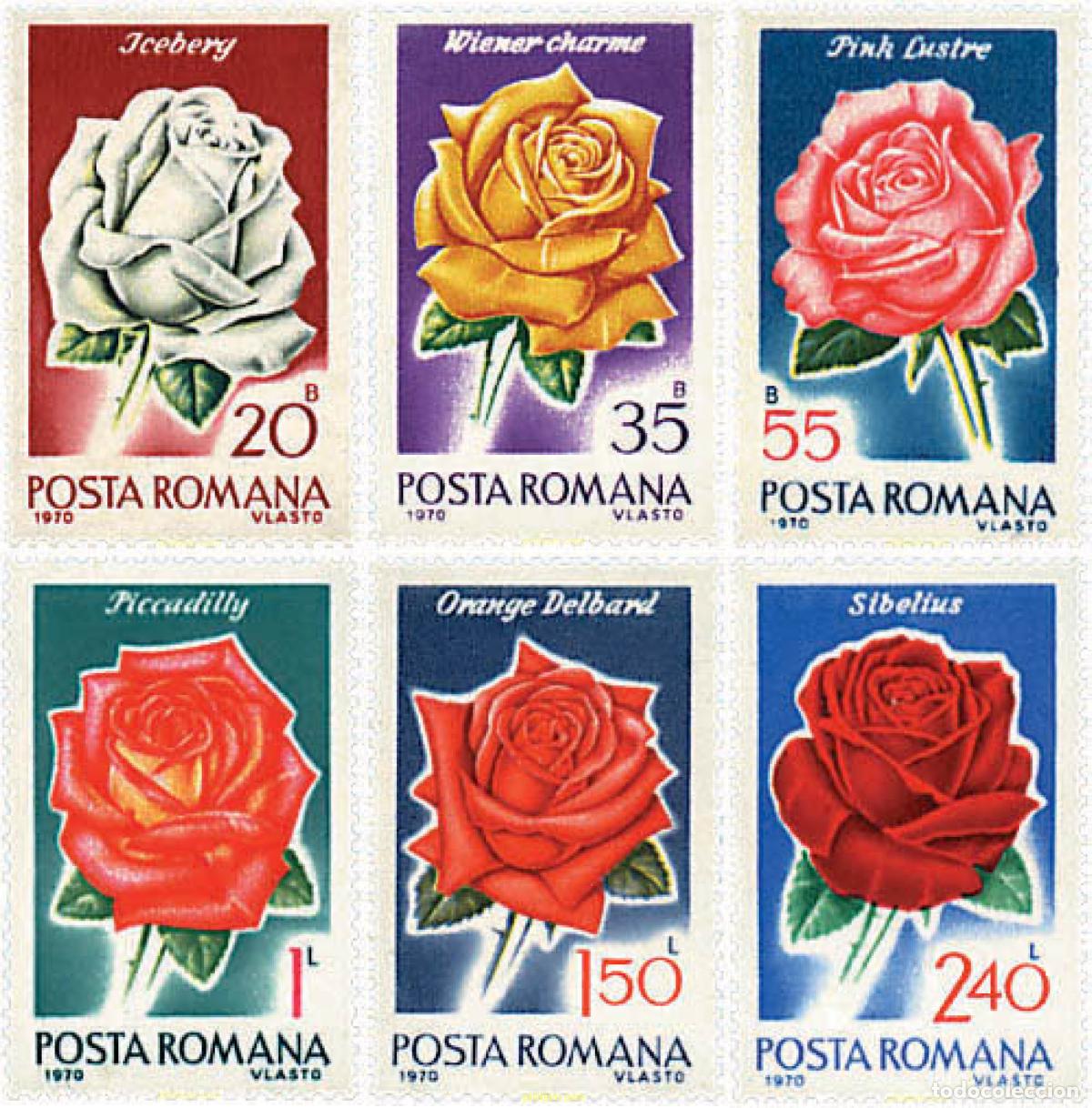 Sellos: 93943 MNH RUMANIA 1970 ROSAS