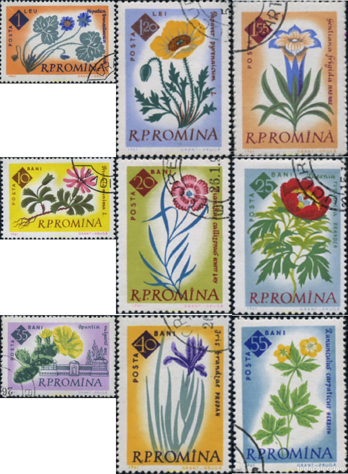 Sellos: 339258 USED RUMANIA 1961 100 ANIVERSARIO DEL JARDIN BOTANICO EN BUCAREST