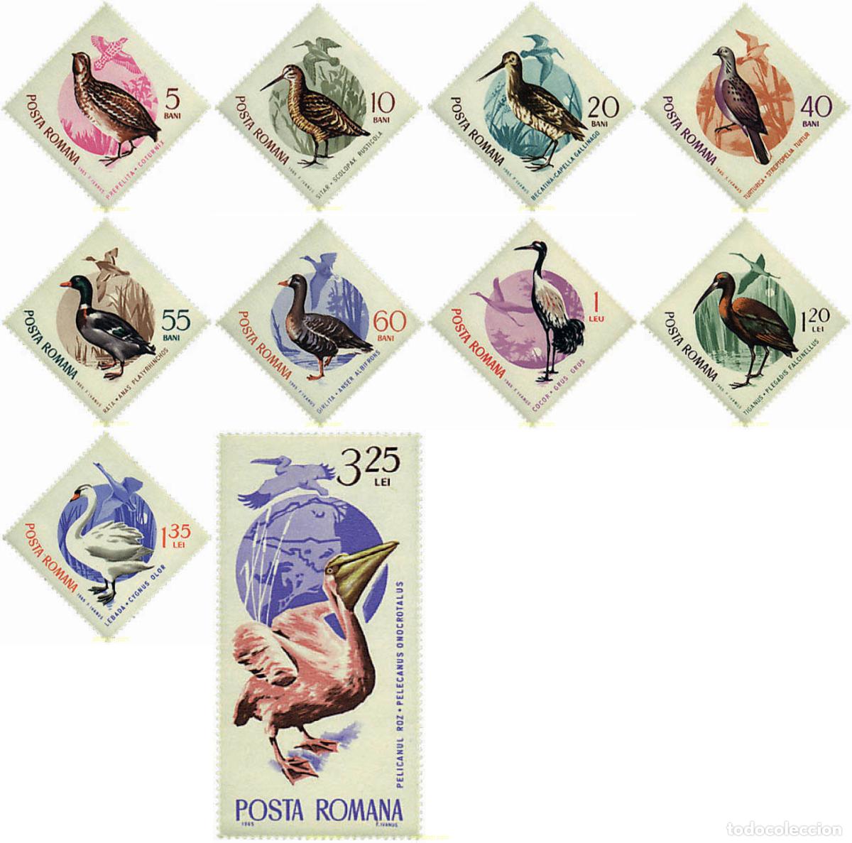 Sellos: 61920 MNH RUMANIA 1965 AVES MIGRATORIAS