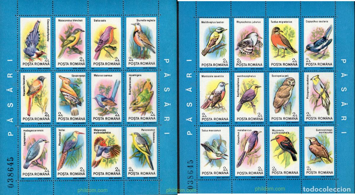 Sellos: 62368 MNH RUMANIA 1991 AVES