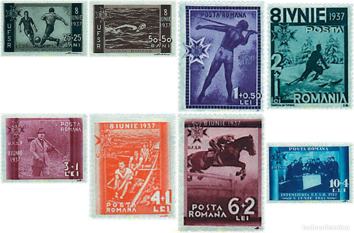 Sellos: 234278 HINGED RUMANIA 1937 75 ANIVERSARIO DE LA FEDERACION ROMANA DE CLUBS DE DEPORTE