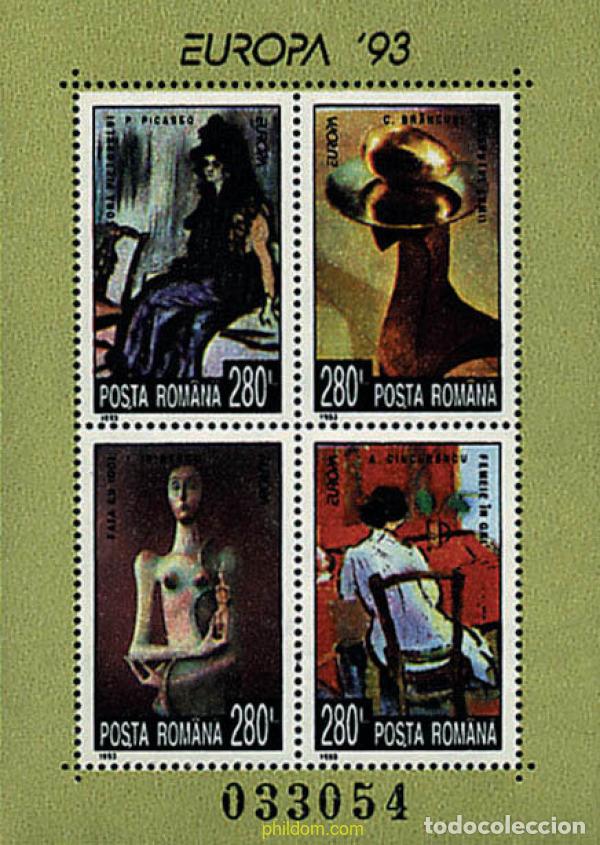 Sellos: 62869 MNH RUMANIA 1993 EUROPA CEPT. ARTE CONTEMPORANEO