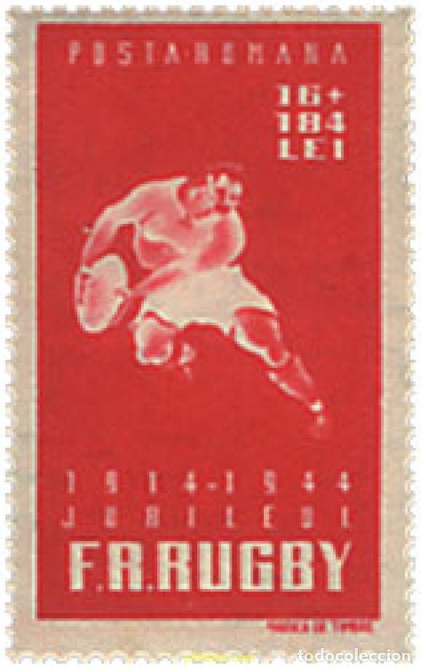 Stamps: 61825 MNH RUMANIA 1944 30 ANIVERSARIO DE LA FUNDACION DE LA FEDERACION DE RUGBY.