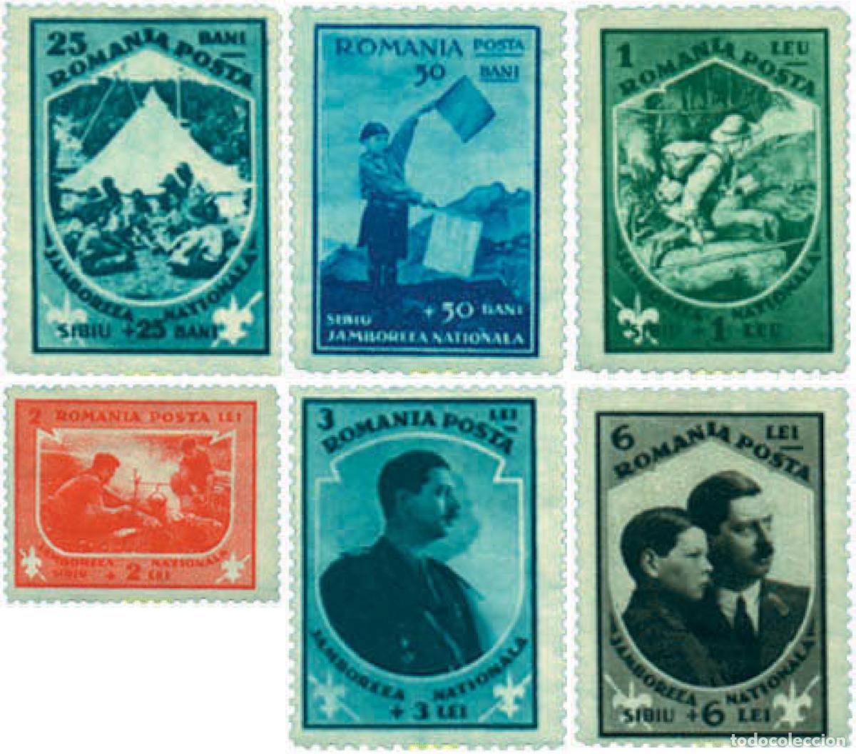 Stamps: 355572 HINGED RUMANIA 1932 JAMBOREE NACIONAL EN SIBIU