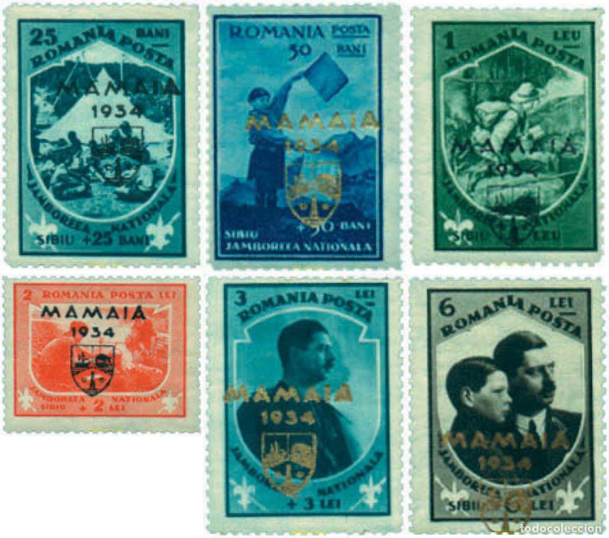 Stamps: 38599 MNH RUMANIA 1934 3 JAMBOREE NACIONAL EN MAMAIA