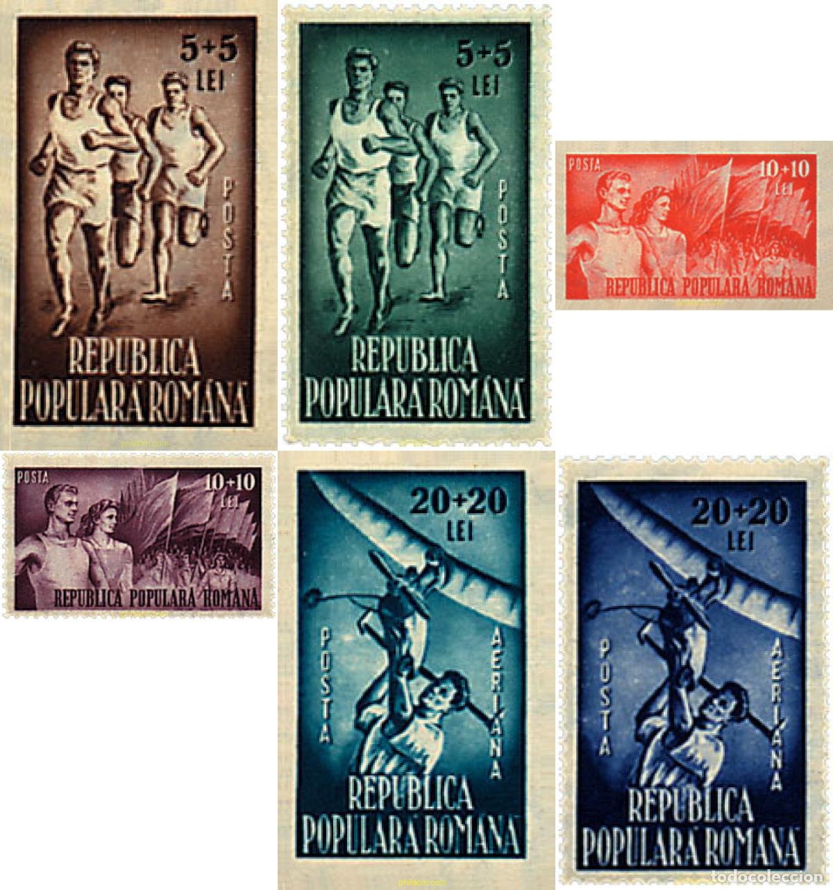 Sellos: 61848 MNH RUMANIA 1948 A BENEFICIO DEL DEPORTE POPULAR