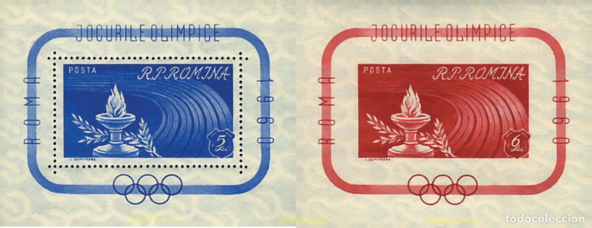 Sellos: 61882 MNH RUMANIA 1960 17 JUEGOS OLIMPICOS VERANO ROMA 1960