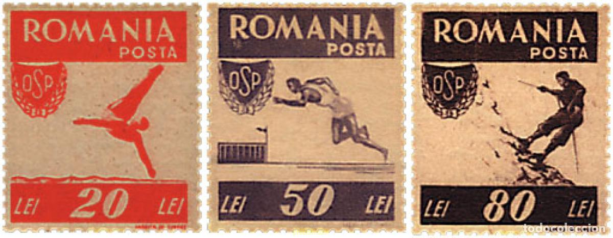 Briefmarken: 257212 MNH RUMANIA 1946 A BENEFICIO DE LA ORGANIZACION DEL DEPORTE POPULAR.