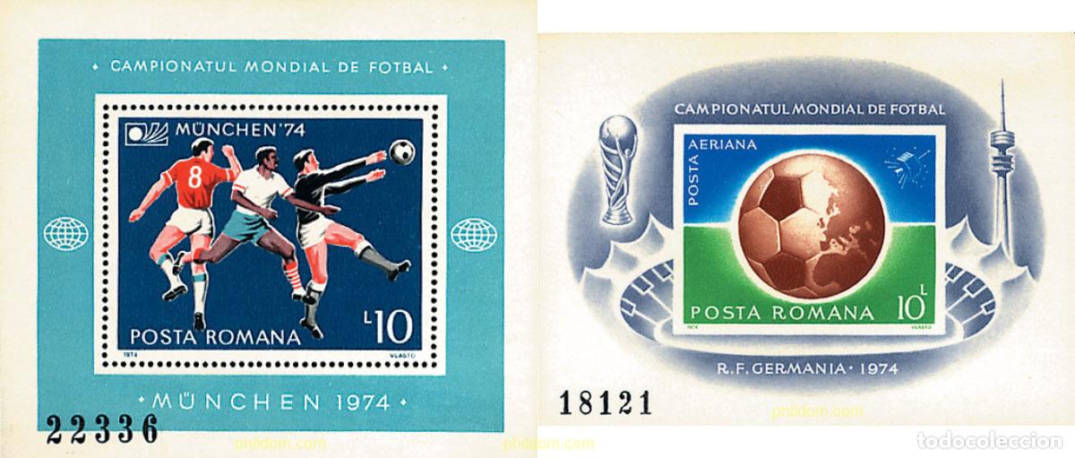 Stamps: 61969 MNH RUMANIA 1974 COPA DEL MUNDO DE FUTBOL. MUNICH-74