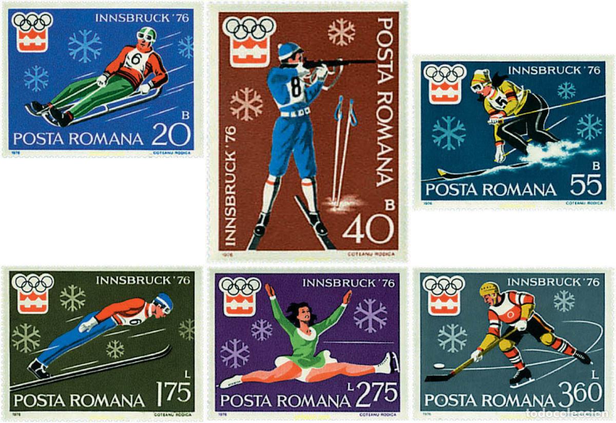 Stamps: 71624 MNH RUMANIA 1976 12 JUEGOS OLIMPICOS INVIERNO INNSBRUCK 1976