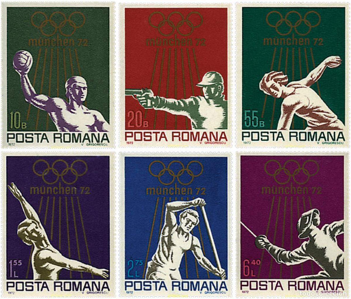 Briefmarken: 280973 HINGED RUMANIA 1972 20 JUEGOS OLIMPICOS VERANO MUNICH 1972