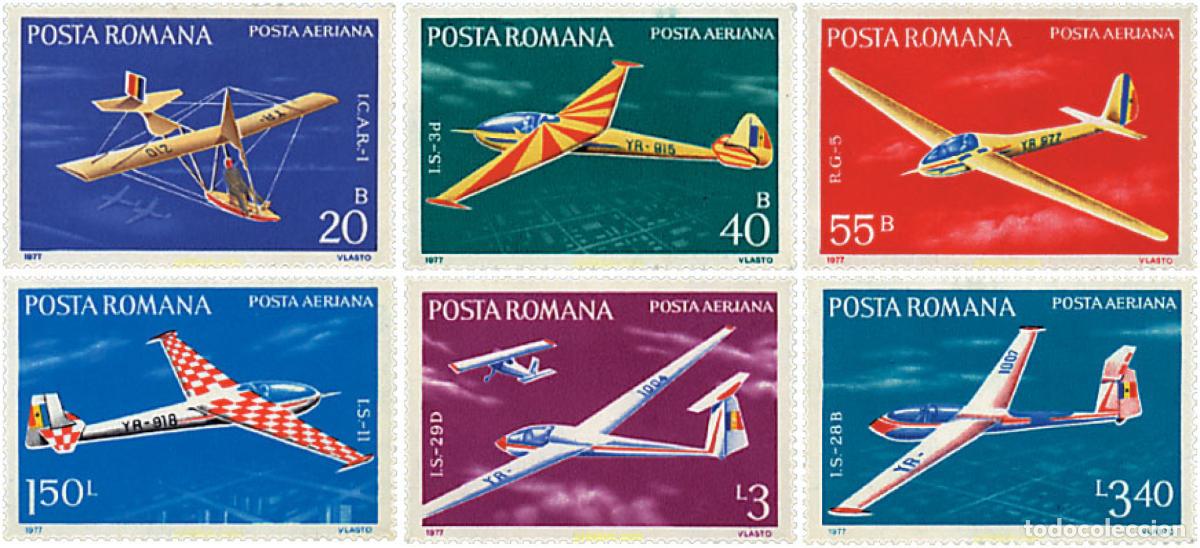 Sellos: 61984 MNH RUMANIA 1977 PLANEADORES.