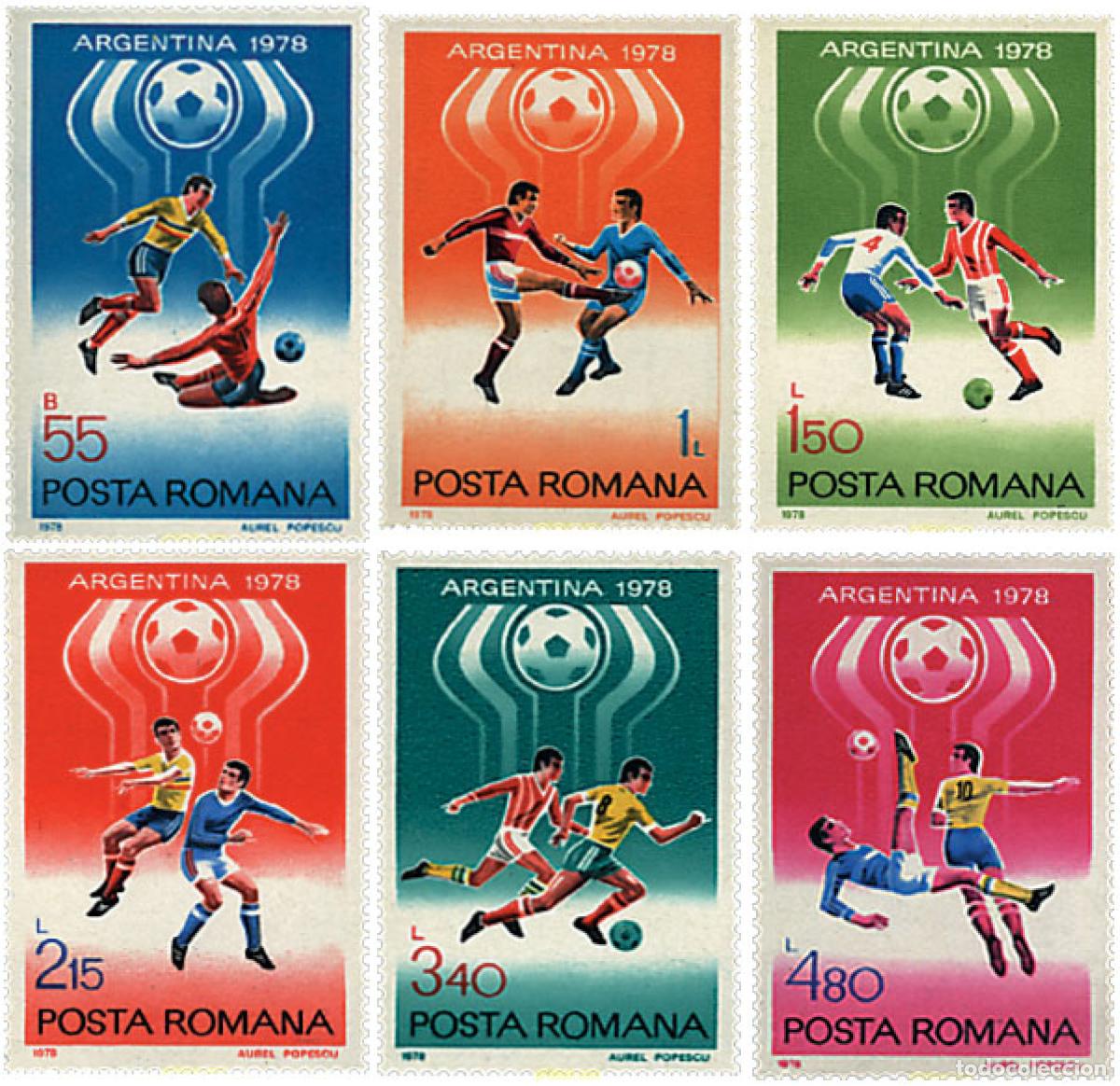 Sellos: 61988 MNH RUMANIA 1978 COPA DEL MUNDO DE FUTBOL. ARGENTINA-78