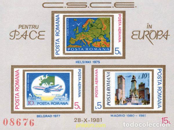 Sellos: 62030 MNH RUMANIA 1981 CONFERENCIA SOBRE SEGURIDAD EN EUROPA