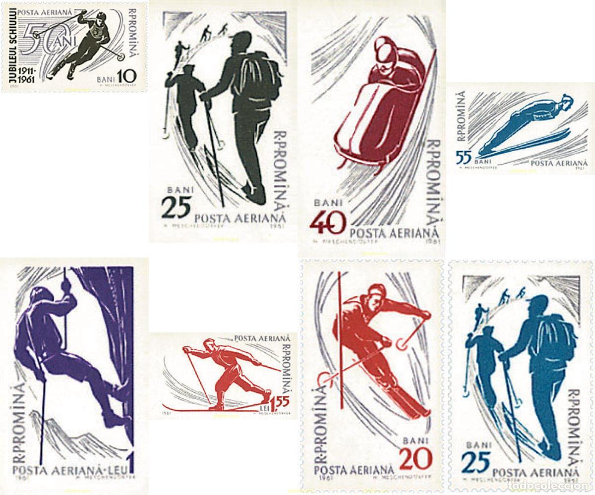 Sellos: 229570 MNH RUMANIA 1961 DEPORTES DE MONTA&Ntilde;A