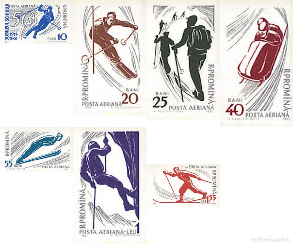 Sellos: 356226 MNH RUMANIA 1961 DEPORTES DE MONTA&Ntilde;A