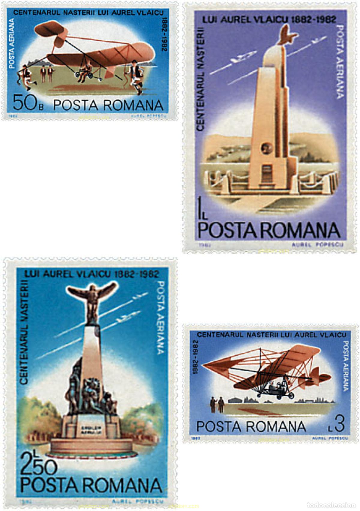 Sellos: 62036 MNH RUMANIA 1982 PIONERO DE LA AVIACION
