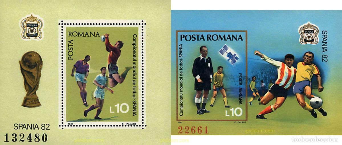 Sellos: 62031 MNH RUMANIA 1981 COPA DEL MUNDO DE FUTBOL. ESPA&Ntilde;A-82