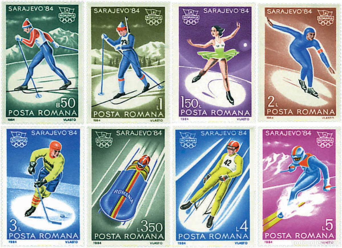 Sellos: 71974 MNH RUMANIA 1984 14 JUEGOS OLIMPICOS INVIERNO SARAJEVO 1984