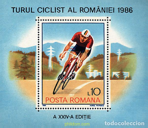 Sellos: 62155 MNH RUMANIA 1986 VUELTA CICLISTA A RUMANIA