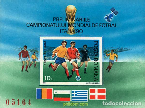 Sellos: 62359 MNH RUMANIA 1990 COPA DEL MUNDO DE FUTBOL. ITALIA-90
