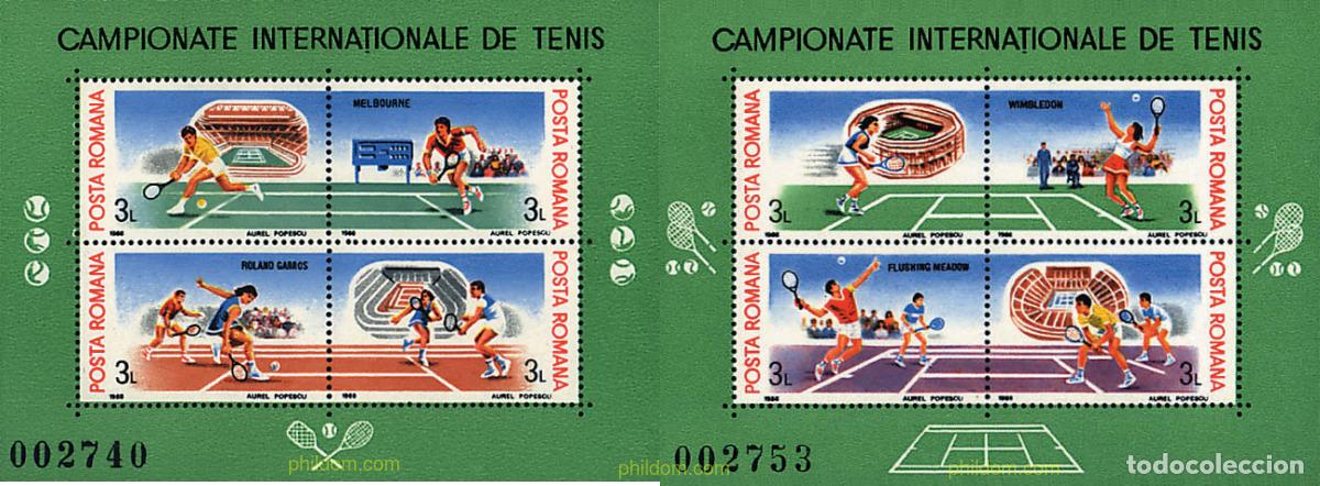 Sellos: 62349 MNH RUMANIA 1988 CAMPEONATOS INTERNACIONALES DE TENIS