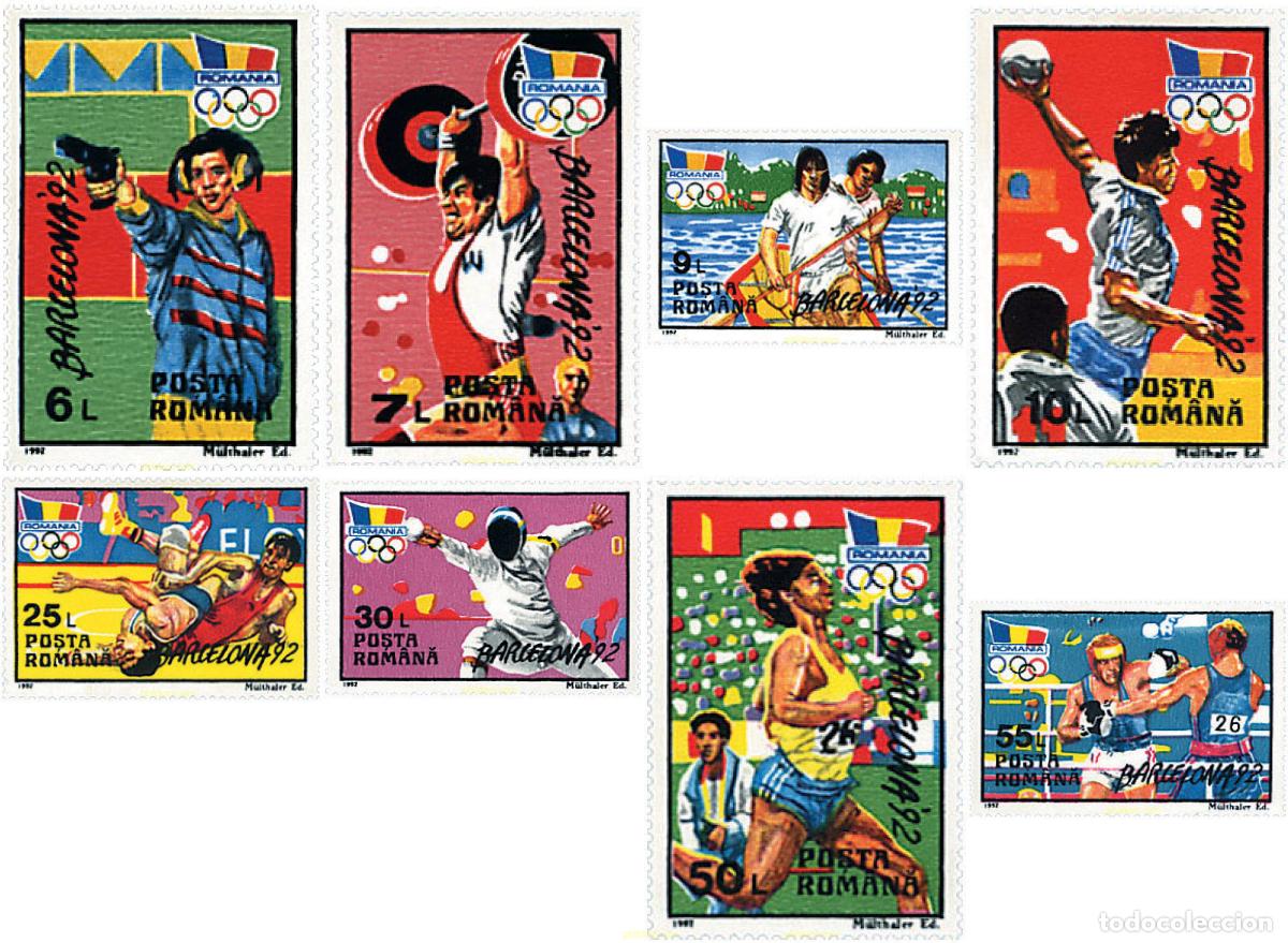 Sellos: 62378 MNH RUMANIA 1992 25 JUEGOS OLIMPICOS VERANO BARCELONA 1992