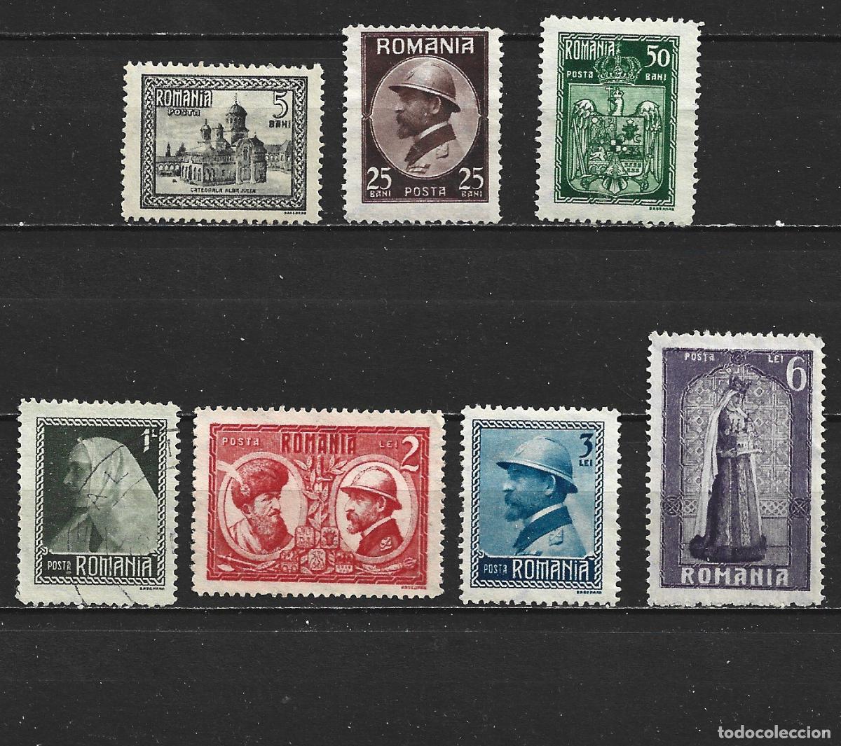 Sellos: RUMANIA YVERT NUM. 302/308 SERIE COMPLETA USADA