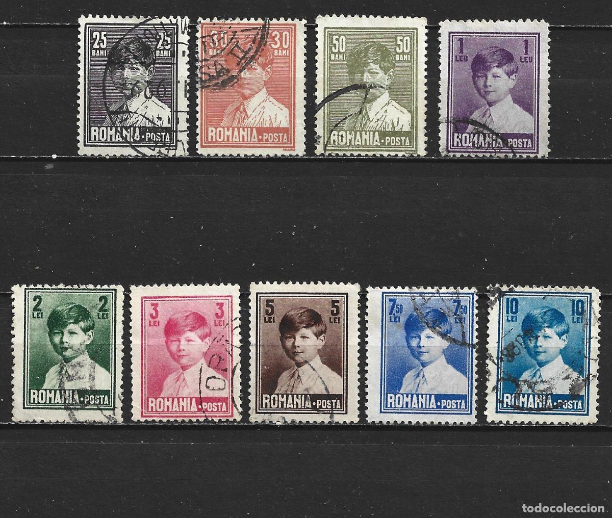 Sellos: RUMANIA YVERT NUM. 336/343 SERIE COMPLETA USADA