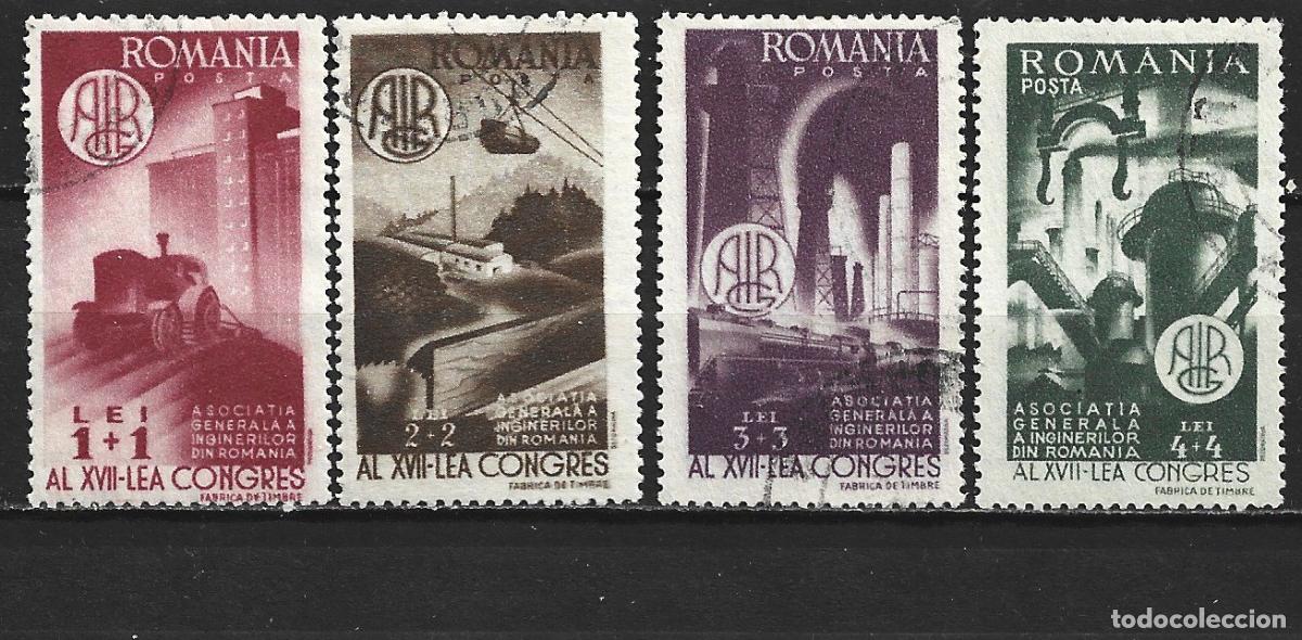 Sellos: RUMANIA YVERT NUM. 992/995 SERIE COMPLETA USADA