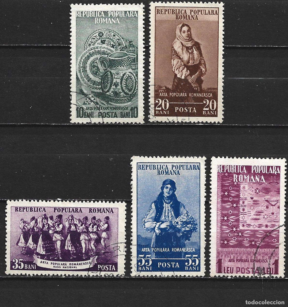 Sellos: RUMANIA YVERT NUM. 1299/1302 SERIE COMPLETA USADA