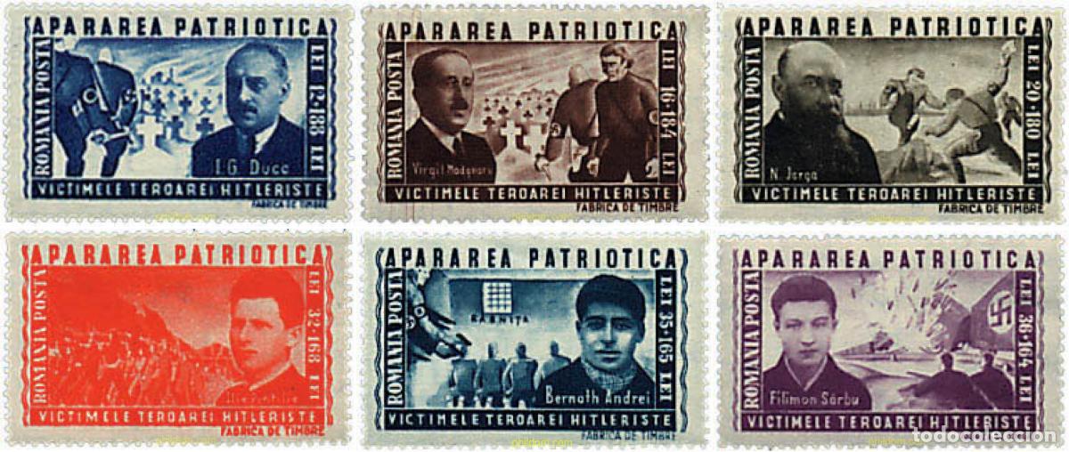 Sellos: 57445 MNH RUMANIA 1945 PRO VICTIMAS DEL TERROR HITLERIANO