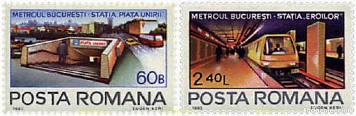 Sellos: 57482 MNH RUMANIA 1982 EL METRO EN BUCAREST