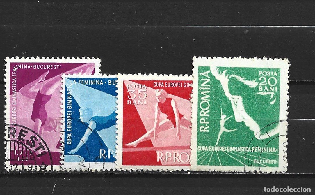 Sellos: RUMANIA YVERT NUM. 1511/1514 SERIE COMPLETA USADA