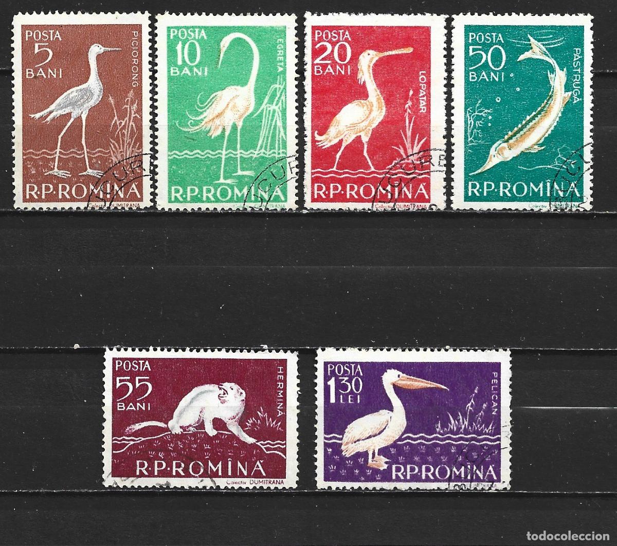 Sellos: RUMANIA YVERT NUM. 1552/1557 SERIE COMPLETA USADA