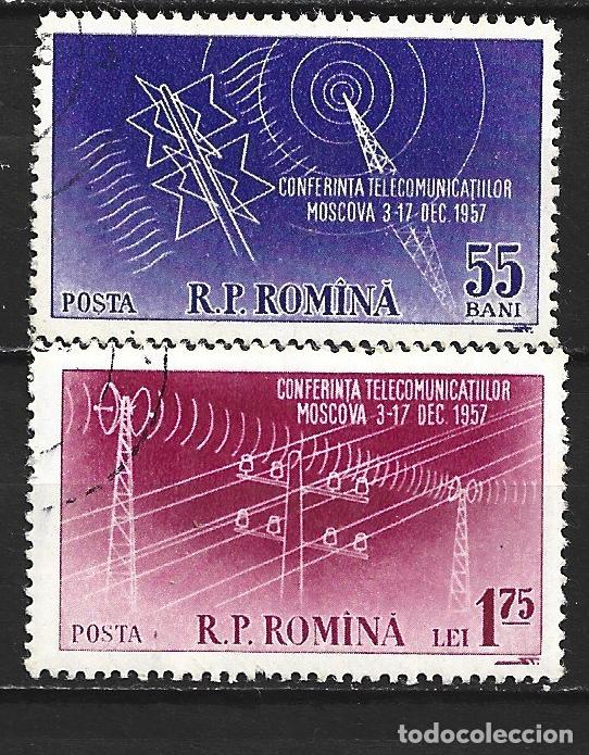 Sellos: RUMANIA YVERT NUM. 1563/1564 SERIE COMPLETA USADA