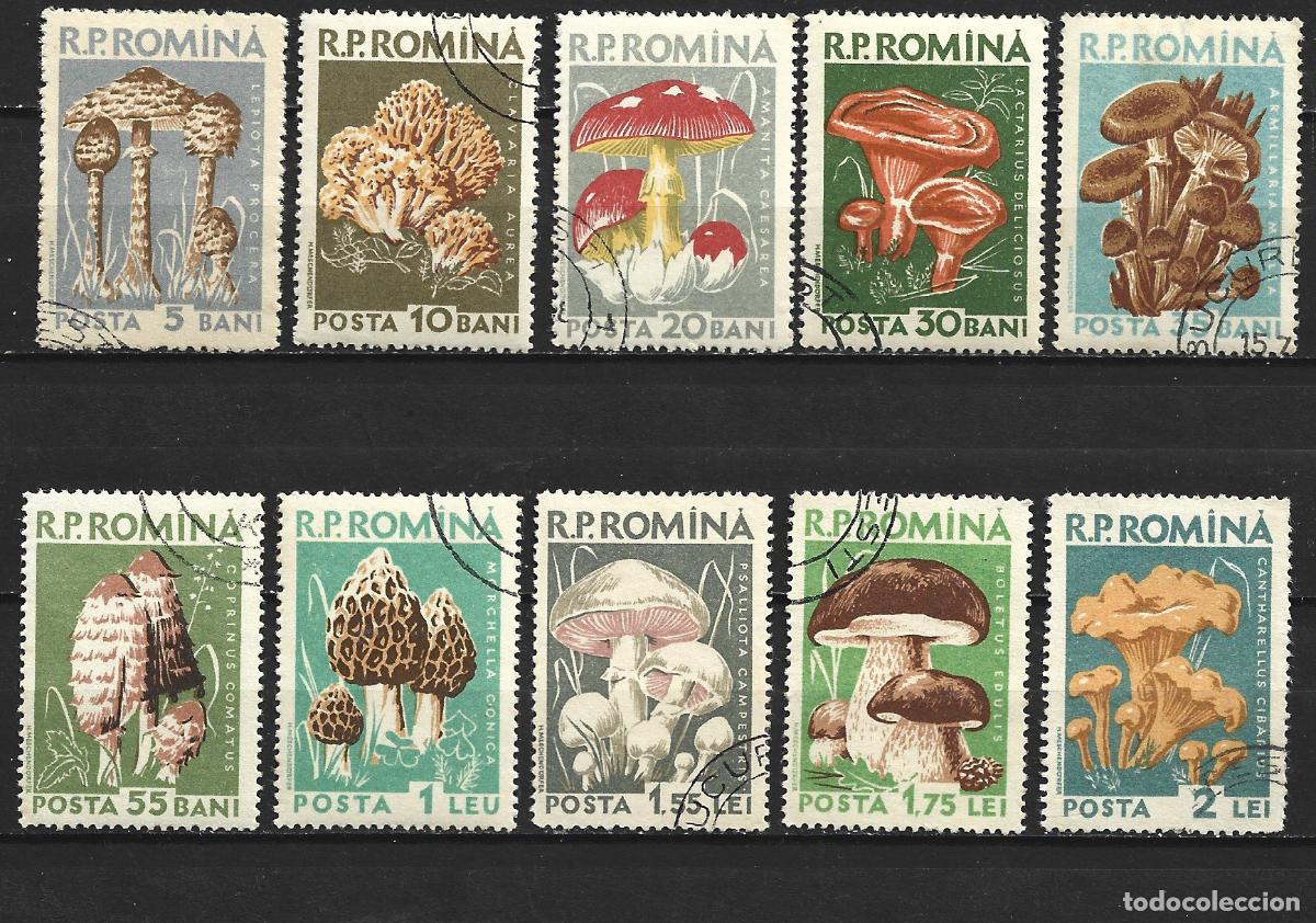 Sellos: RUMANIA YVERT NUM. 1580/1589 SERIE COMPLETA USADA